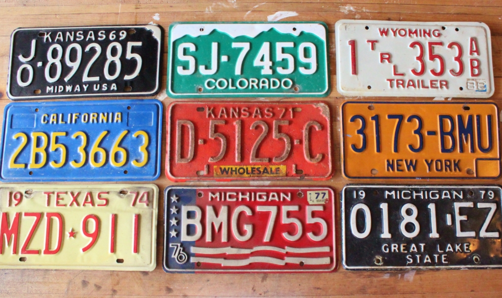 Shining License Plates