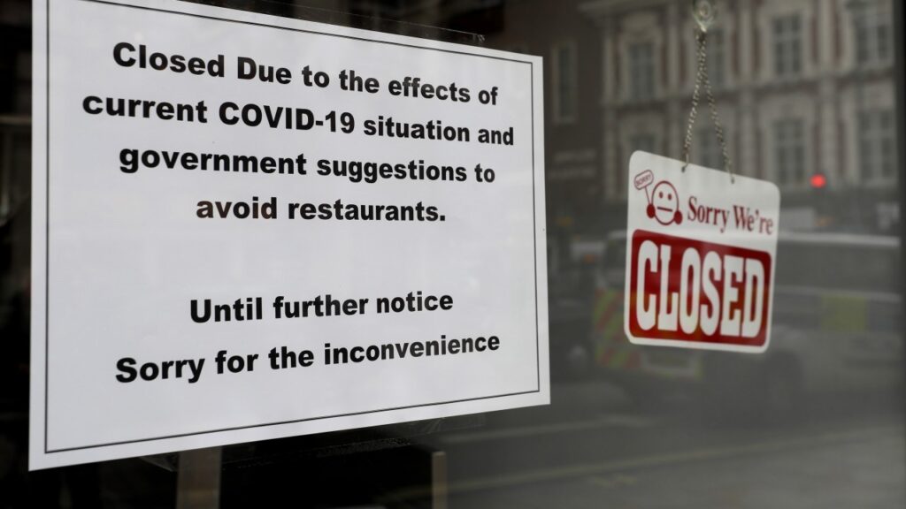 sign on shop window